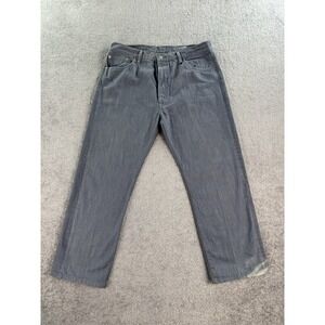 Levis 501XX Jeans Mens 38x32 Gray Denim Classic Original Straight Button Fly